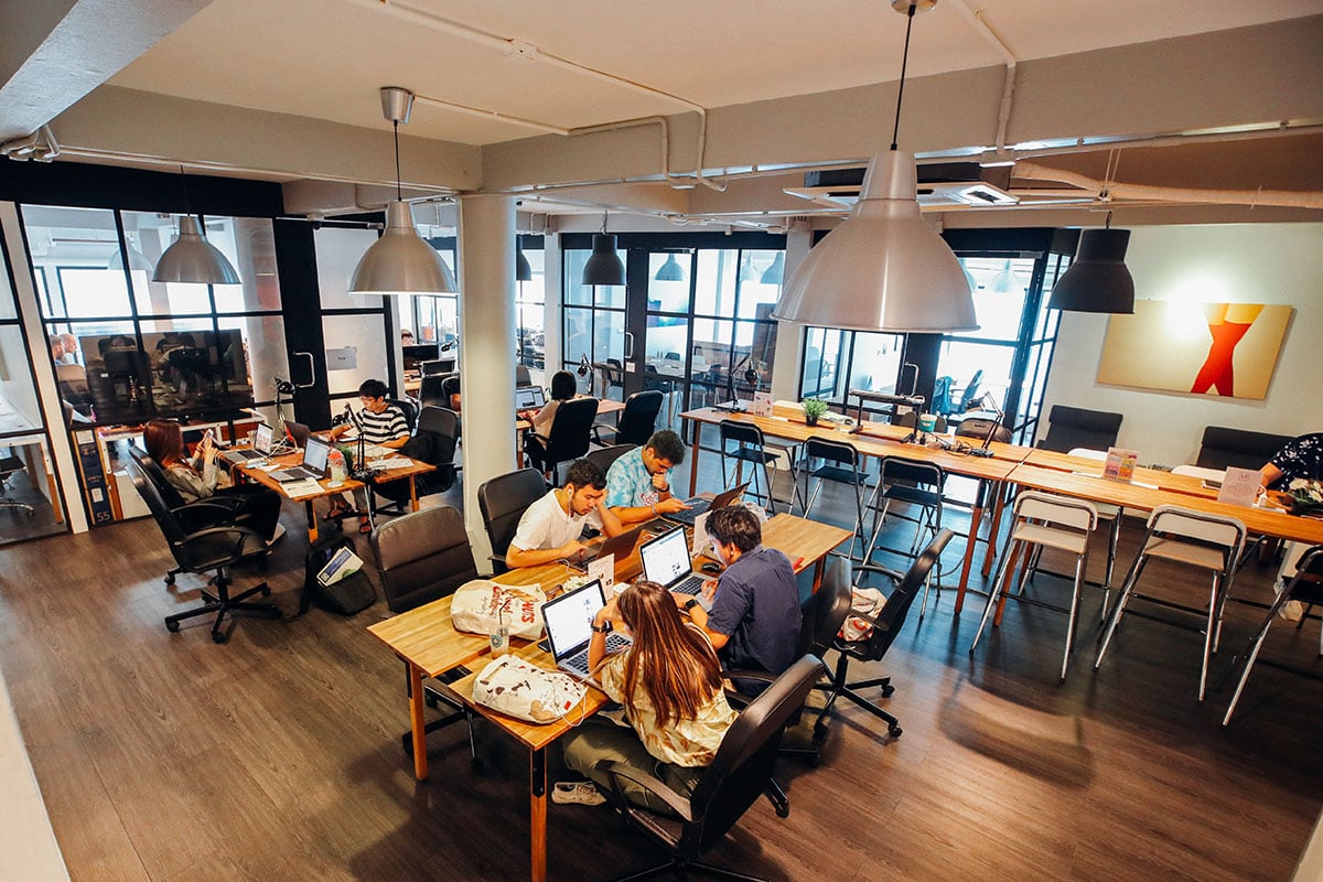 Co-working space in the UAE.